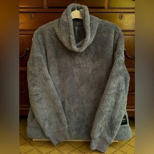 Calvin Klein Performance blue gray plush pullover S NWOT
